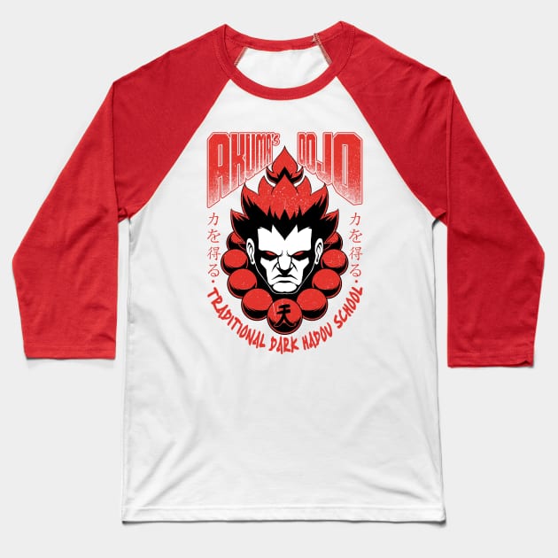 Akuma's Dojo Baseball T-Shirt by AzuraStudio